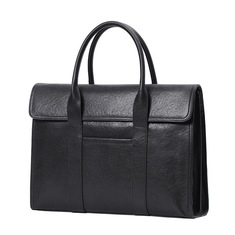 Men's Live Broadcast First Layer Cowhide Hand Men's Briefcases