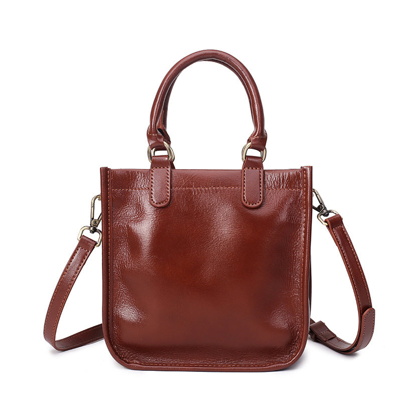 Women's Design High-grade Leather Cowhide Cube Sugar Handbags
