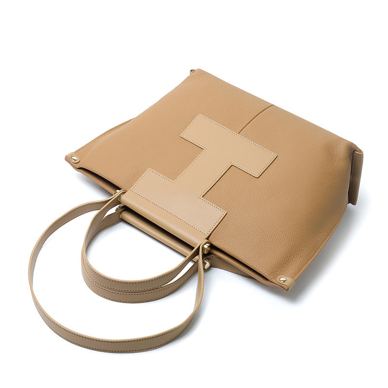 Women's Layer Cowhide Design Hand Carrying Genuine Bags