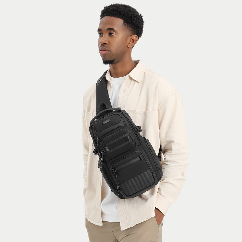 Men's Classic High-grade Waterproof Multifunctional Leisure Men's Chest Bags