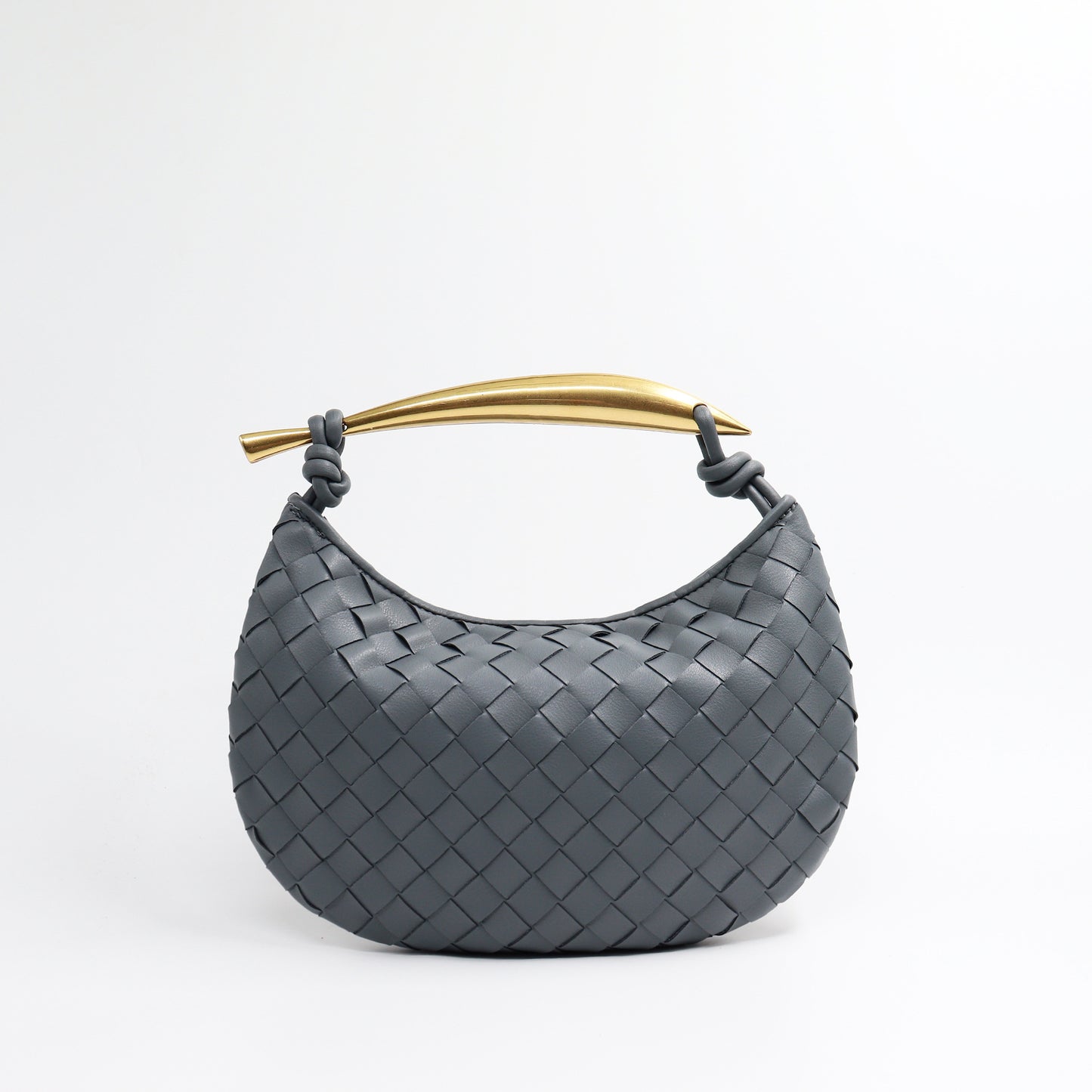 Woven Design Shark Soft Leather Versatile Large Handbags