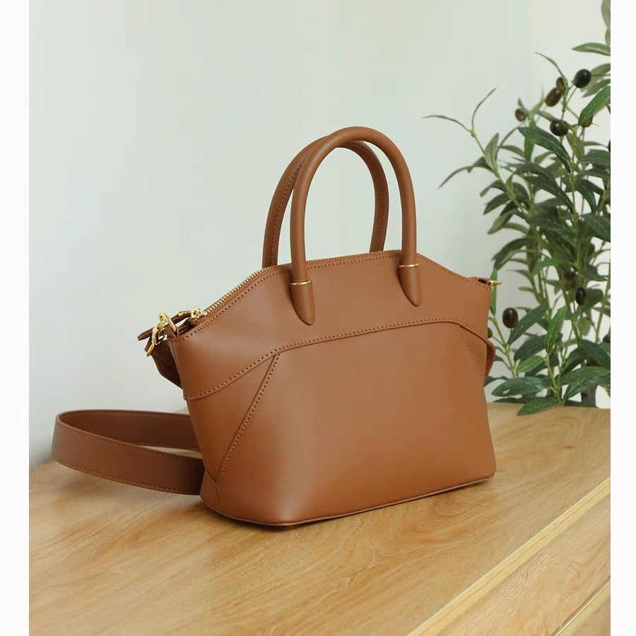 Women's Niche Wings Style Temperament Commute Cowhide Handbags