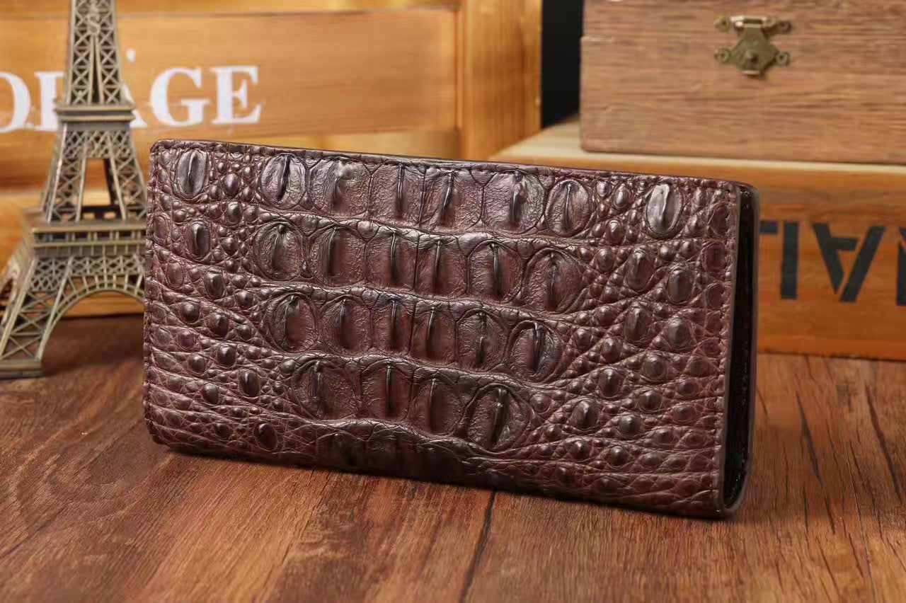 Men's Crocodile Leather The Suit Fashion Real Men's Handbags