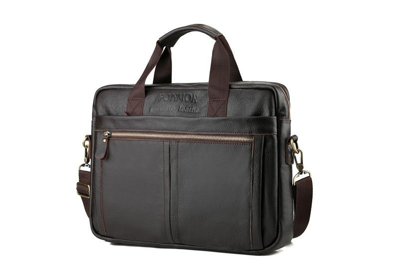 Men's First Layer Cowhide Business Leather Computer Men's Briefcases