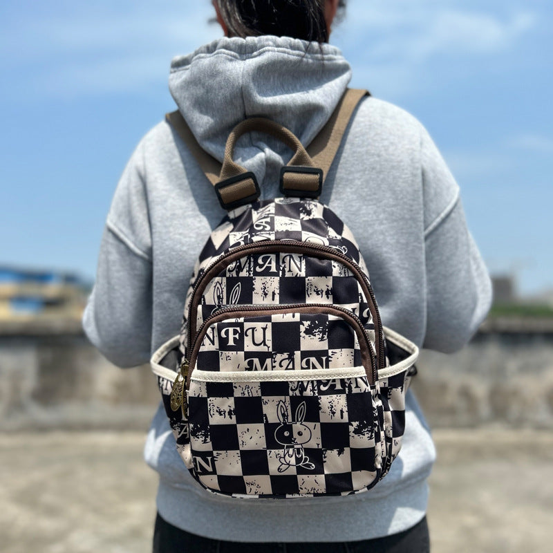 Women's Korean Style Fashion Cool Printed Polyester Backpacks