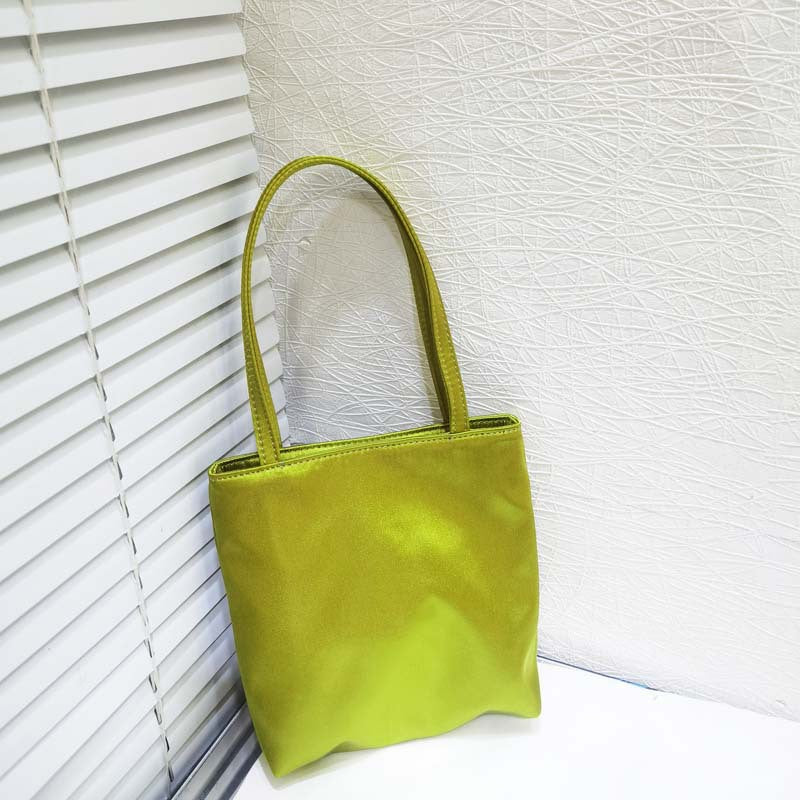 Female Niche Vintage Satin Mahjong Mobile Tote Bags