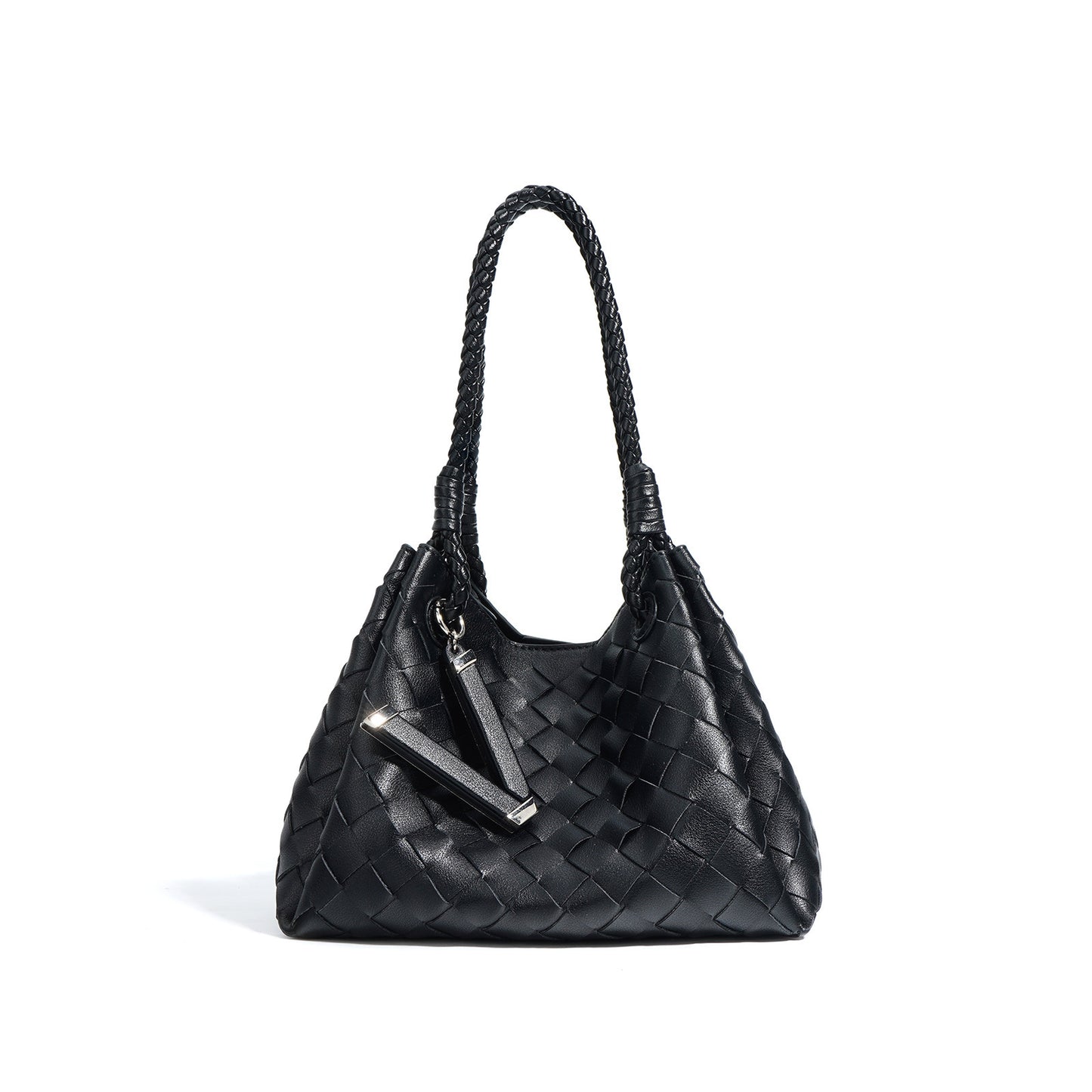 Women's Parachute Cowhide Woven Portable Vegetable Basket Bags