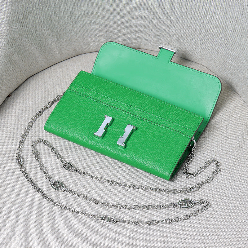 Leather Stewardess Pig Nose Chain Fashion Crossbody Bags