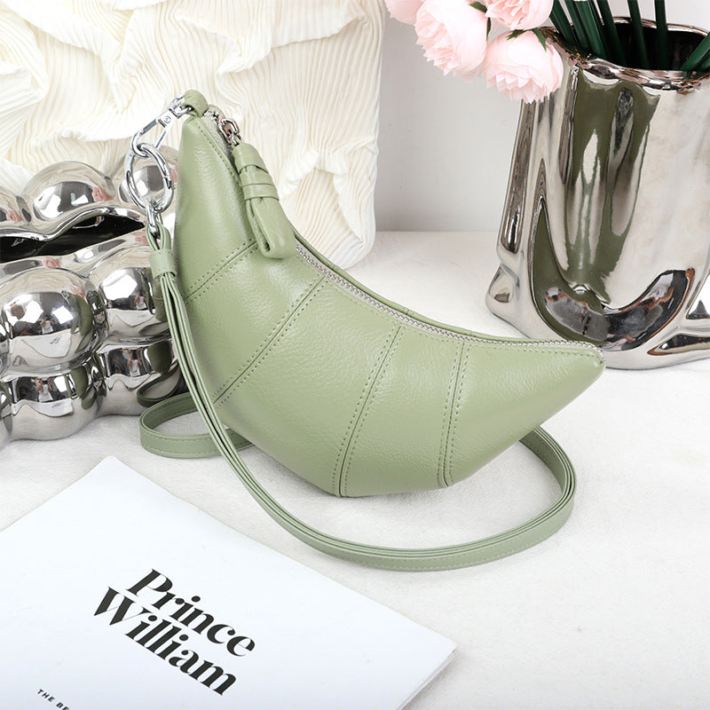Women's First Layer Cowhide High Texture Mobile Phone Bags