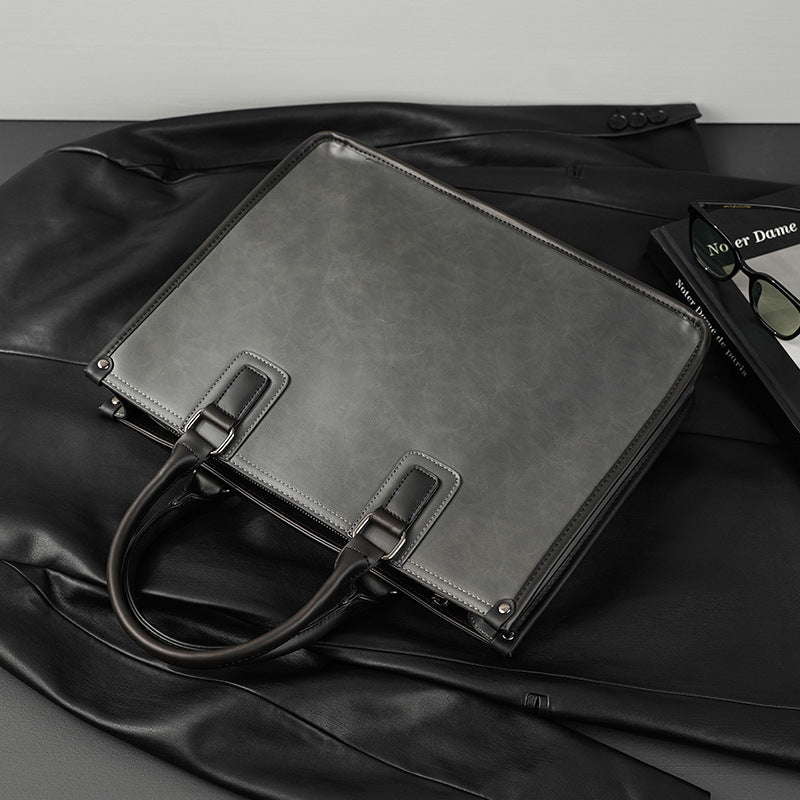 Men's Document Simple Retro Portable Trip Computer Men's Briefcases