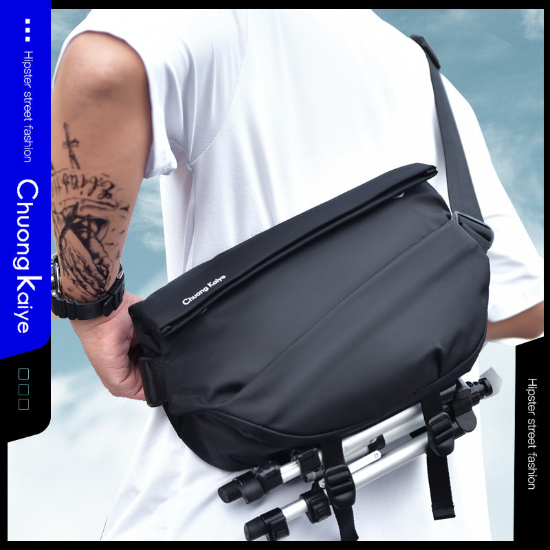 Men's Multifunctional Magnetic Snap Motorcycle Fashion Rand Men's Messenger Bags