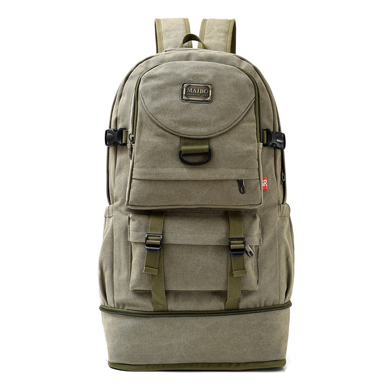 Women's & Men's & Large Capacity Thickened Canvas Climbing Backpacks