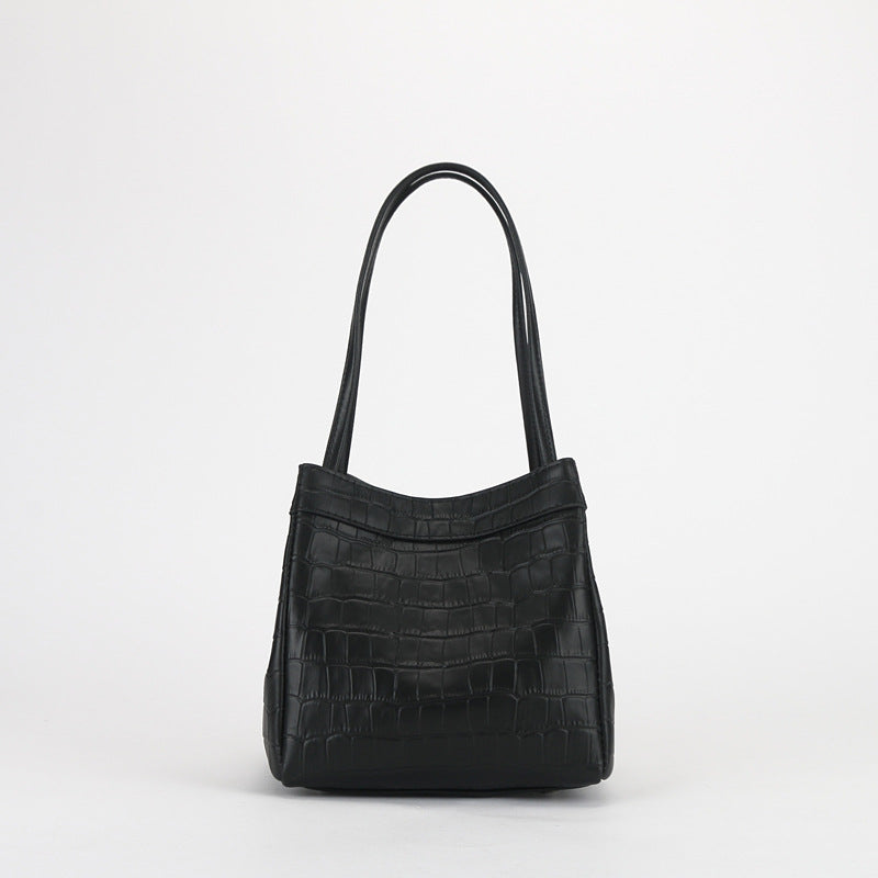 Women's Layer Cowhide Korean Simple Genuine Leather Handbags