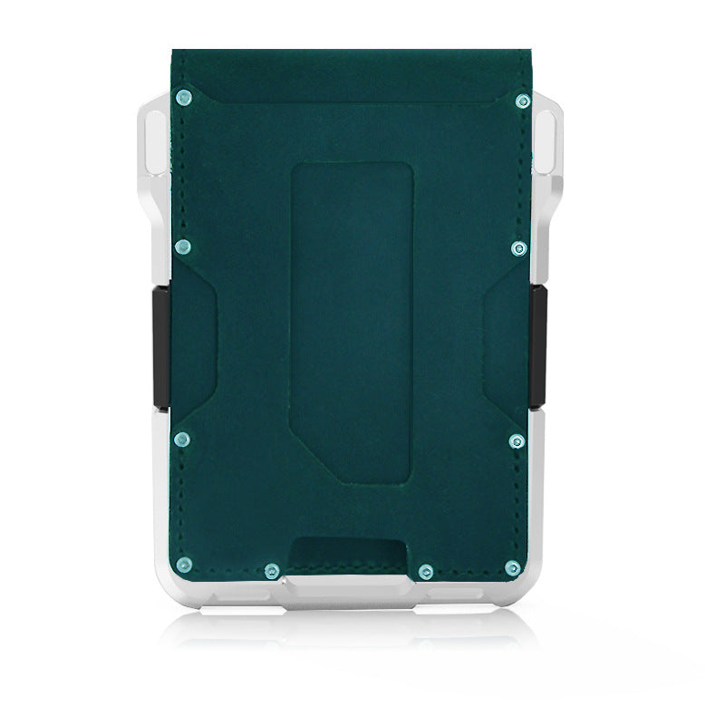 Men's Charming Brush Metal Aluminum Alloy Card Holder