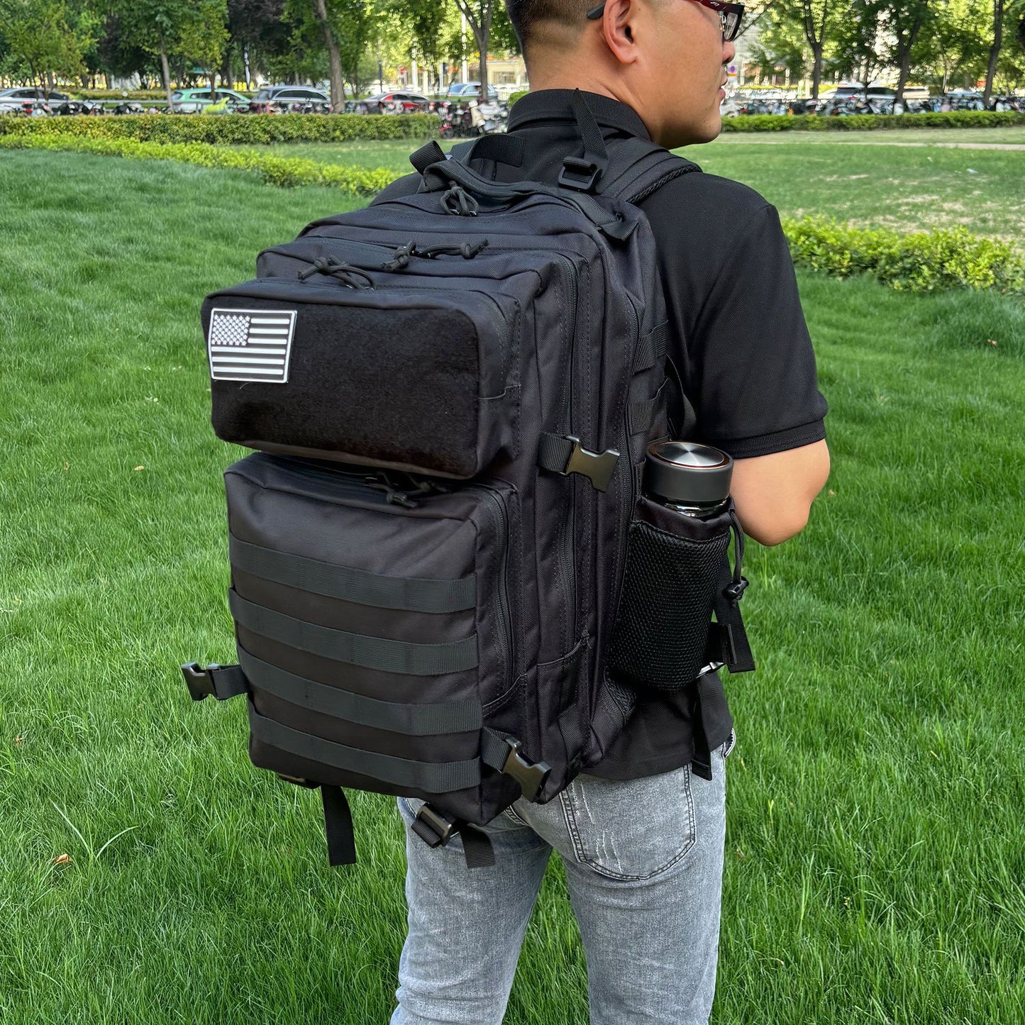 Large Capacity Velcro Camouflage Waterproof Hiking Outdoor Bags
