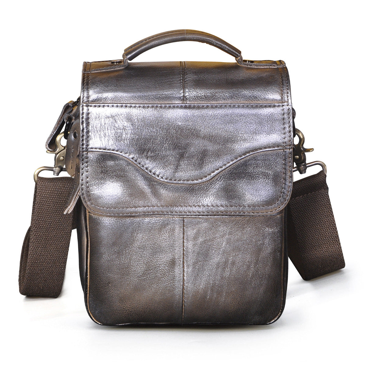 Men's Layer Crazy Horse Skin Cowhide Retro Men's Messenger Bags