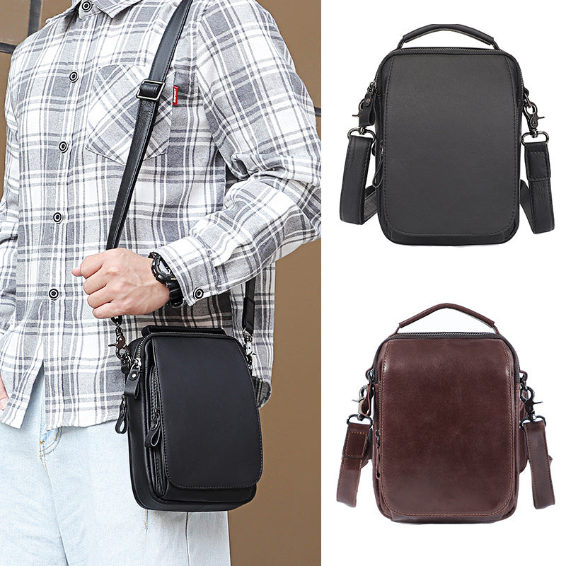 Men's Innovative Genuine Leather Cowhide Lightweight Bags