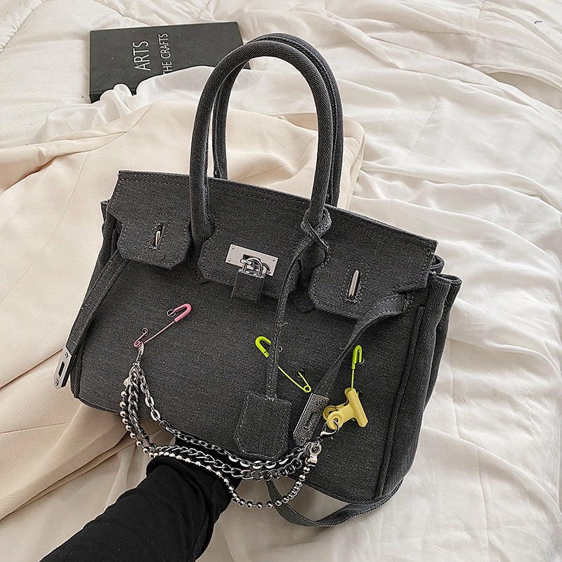 Women's Design Commuter Western Style Denim Shoulder Bags