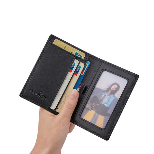 Women's & Men's & King Paul Genuine Leather Driving Card Holder
