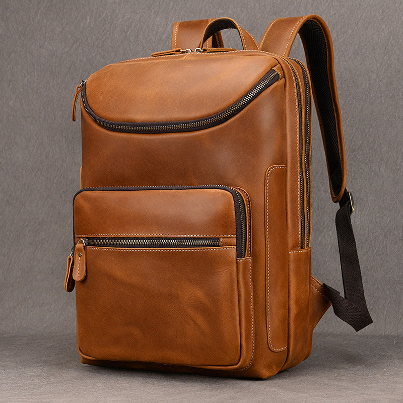 Men's Genuine Leather Vintage Computer Crazy Horse Bags