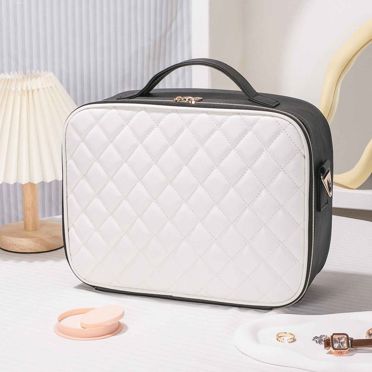 Women's Large Capacity High-grade Mirror Waterproof Storage Cosmetic Bags