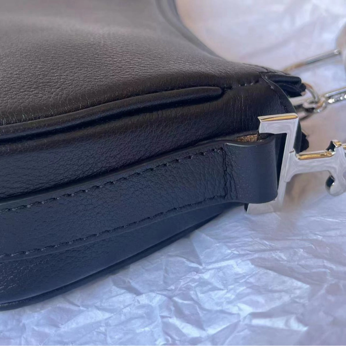 Women's Layer Cowhide Underarm French Retro Fashion Shoulder Bags
