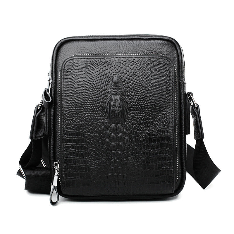 Men's Leather Business Top Layer Cowhide Large Men's Shoulder Bags