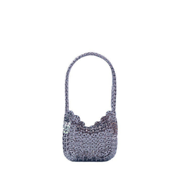 Women's Korean Style Sier Paillette Portable Handmade Handbags