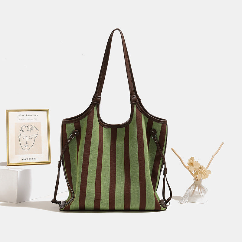 Women's Fashion Canvas Underarm Versatile Large Capacity Tote Bags