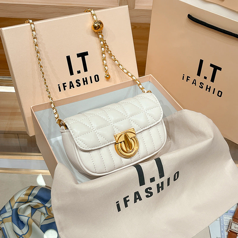 Mini Style Chain Summer Rhombus Golden Crossbody Bags