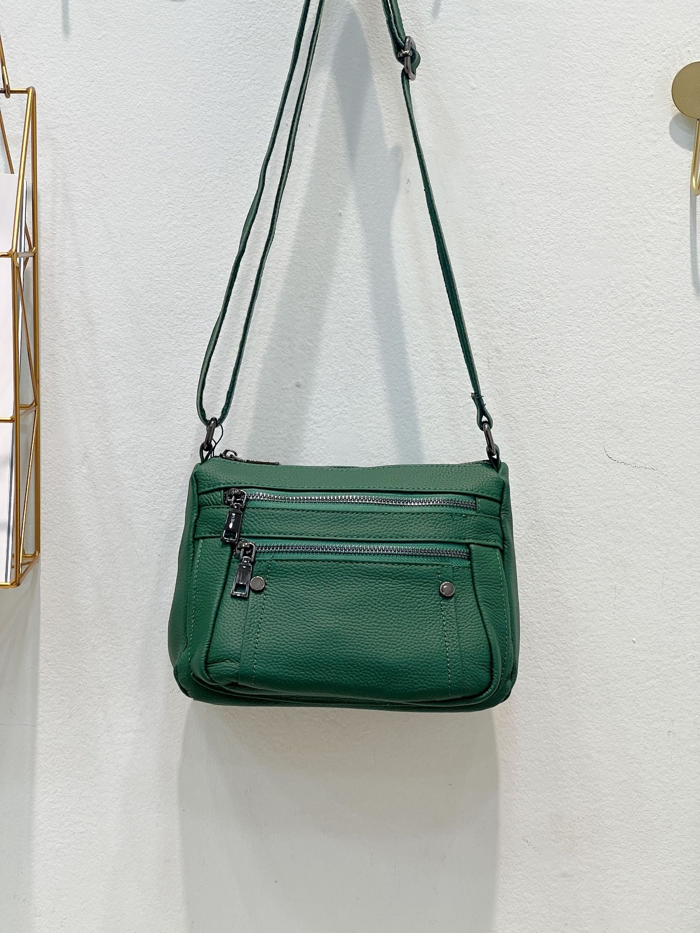 Women's First Layer Cowhide Portable Genuine Leather Shoulder Bags