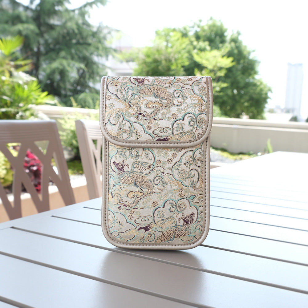 Song Dynasty Brocade Mobile Silk National Style Female Chinese Phone Bags