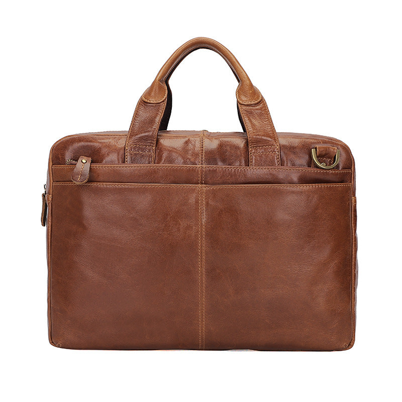 Men's Imported First Layer Cowhide Retro Oil Men's Briefcases