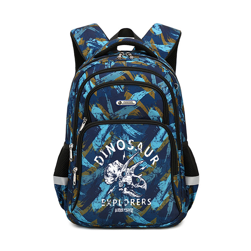Boys Grade Stylish Lightweight Hu Ji Elementary School Students' Schoolbags