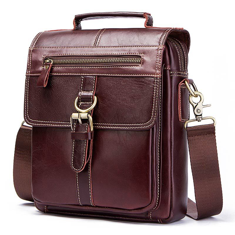 Men's Paul Vintage First Layer Cowhide Flap Men's Messenger Bags