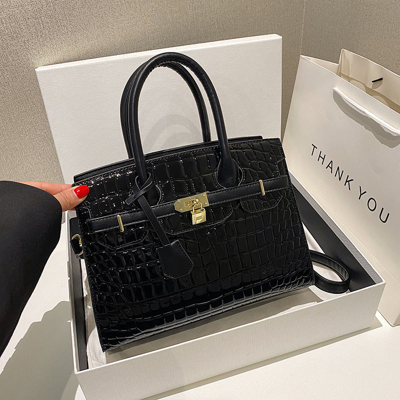 Women's Attractive Kelly Alligator Print Fashion Small Square Bags