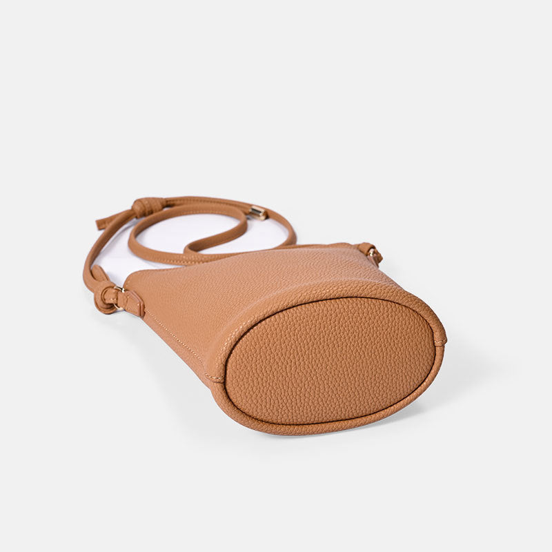 Women's Genuine Leather Fashion Mobile Zipper Simple Phone Bags