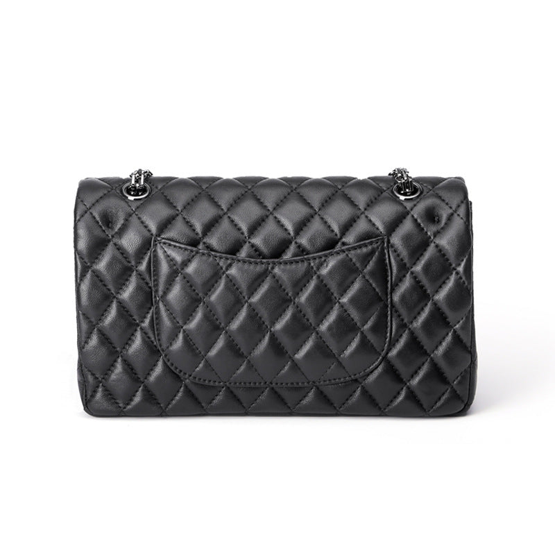 Classic Fashion Sheepskin Rhombus Chain Genuine Crossbody Bags