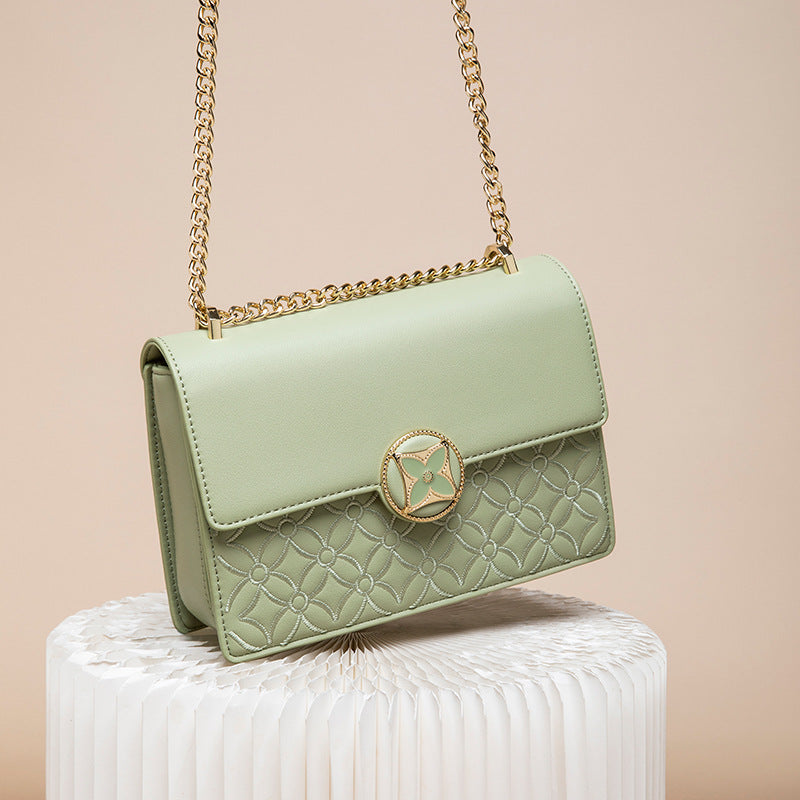 Women's Affordable Luxury Fashion Embroidery Chain Small Square Bags