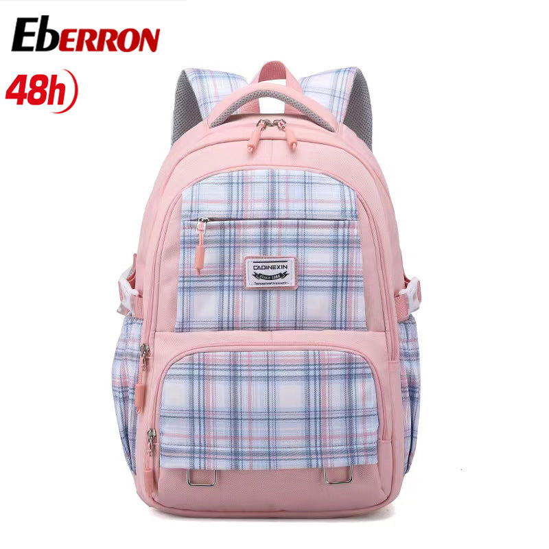 Female Double Polyester Large Capacity Comfortable Middle School Students' Schoolbags