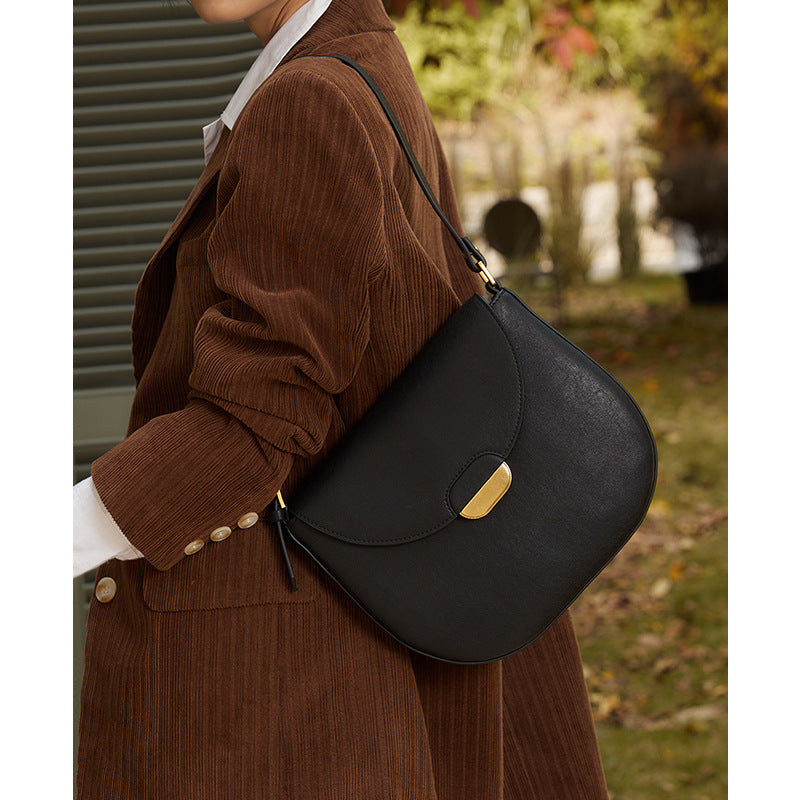 Women's Underarm Large Capacity Commuter Genuine Leather Armpit Bags