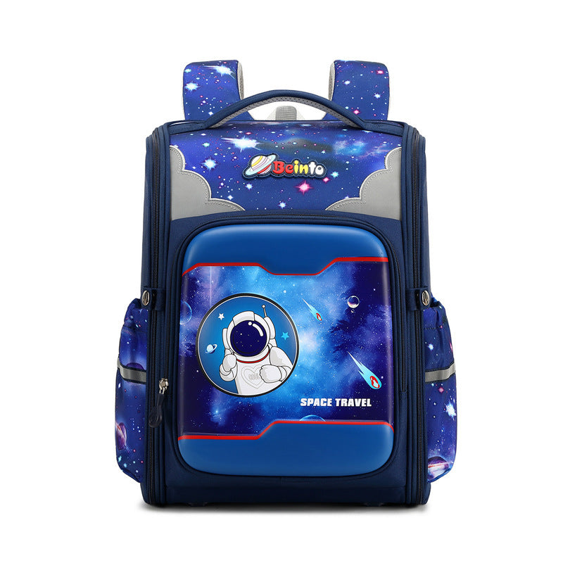 Open Lightweight Large Capacity Burden Reduction Elementary School Students' Schoolbags
