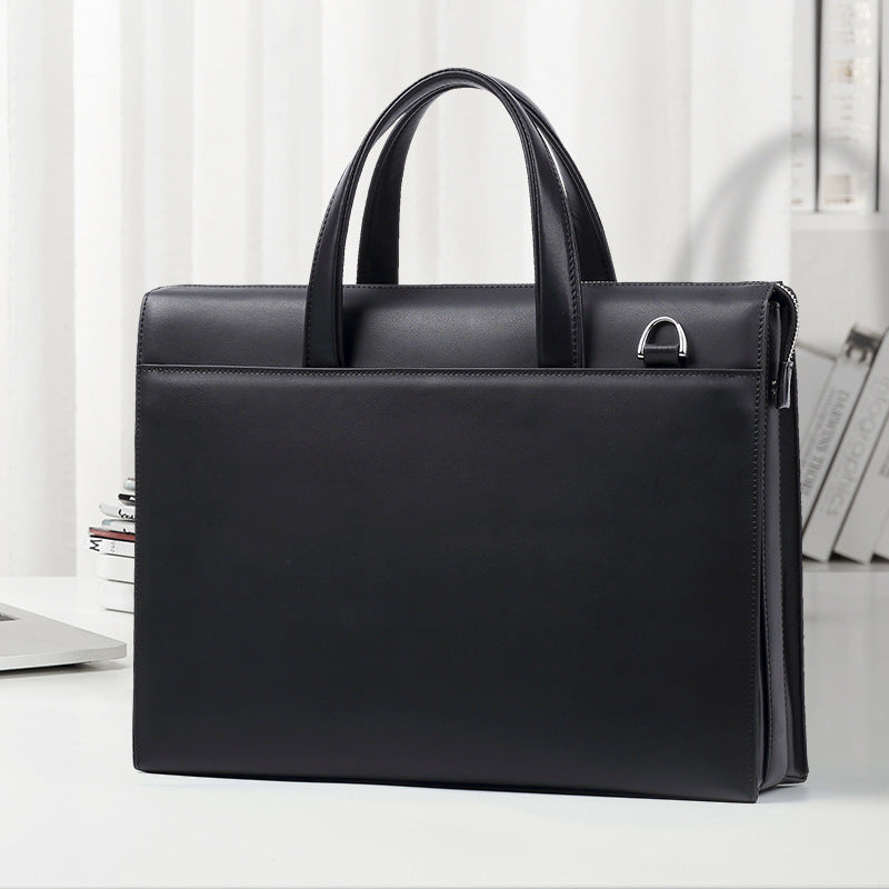 Men's Leather Password Computer Cowhide Business Men's Briefcases