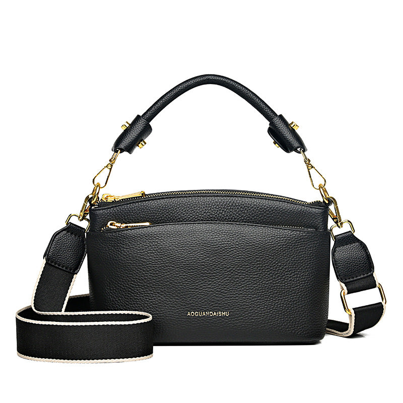 Women's Glamorous Leather First Layer Shell Shoulder Bags