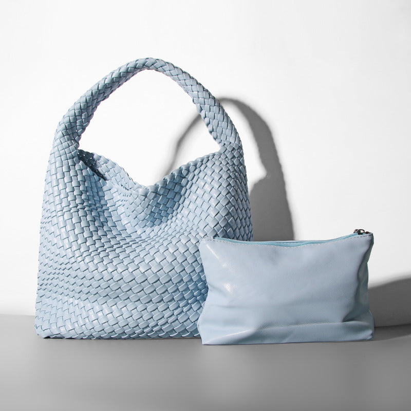 Women's Fashion Woven Hand Large Capacity Combination Shoulder Bags