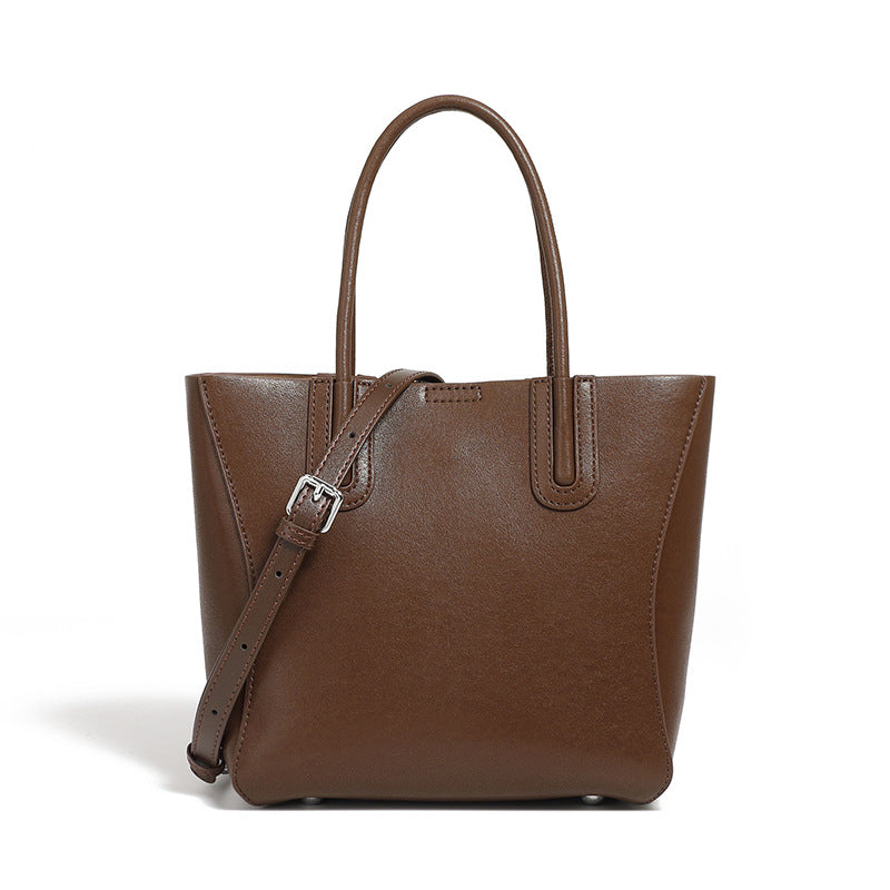 Women's Genuine Leather Simple Artistic Retro Vegetable Crossbody Bags