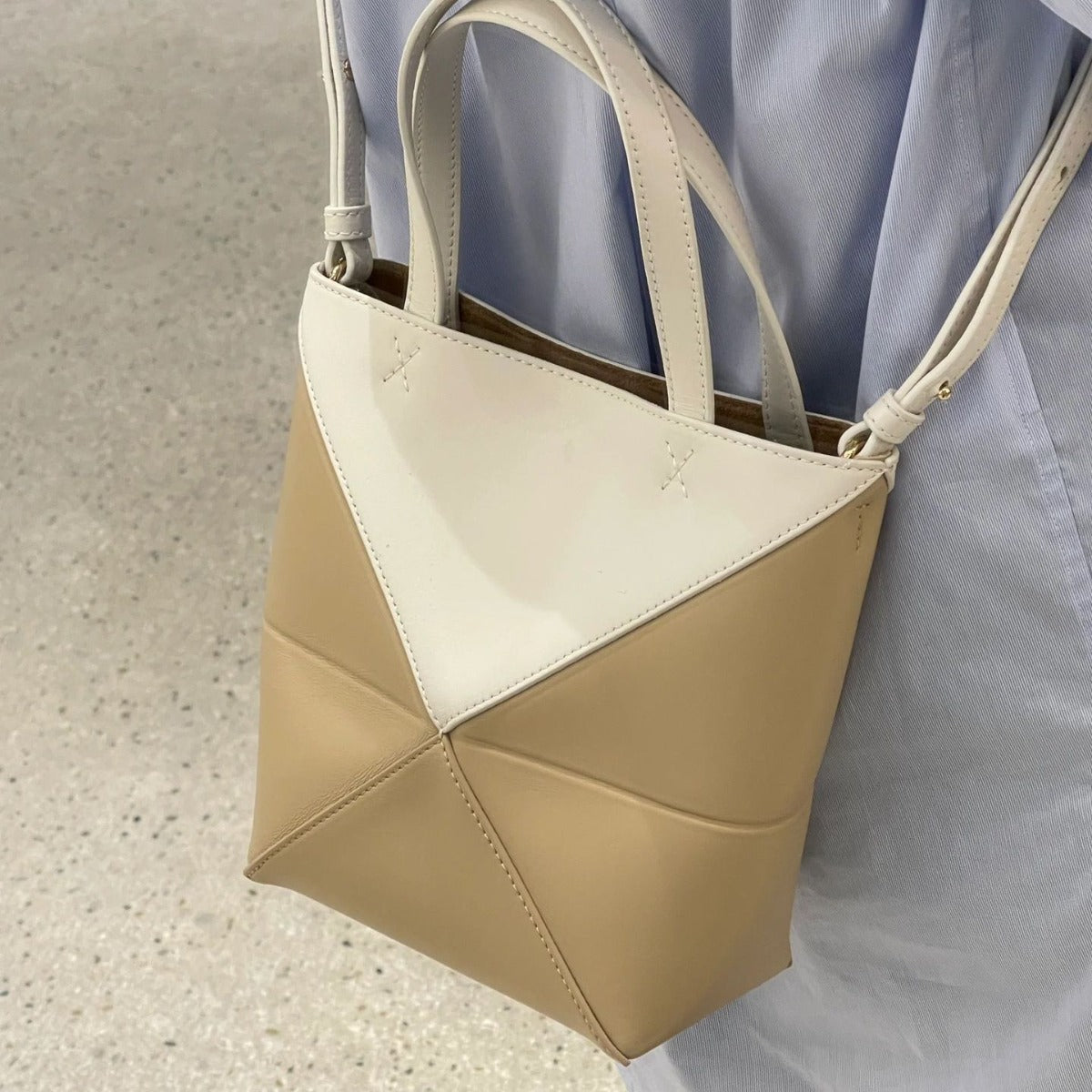 Folding Deformation Geometric Large Capacity Fashion Tote Bags