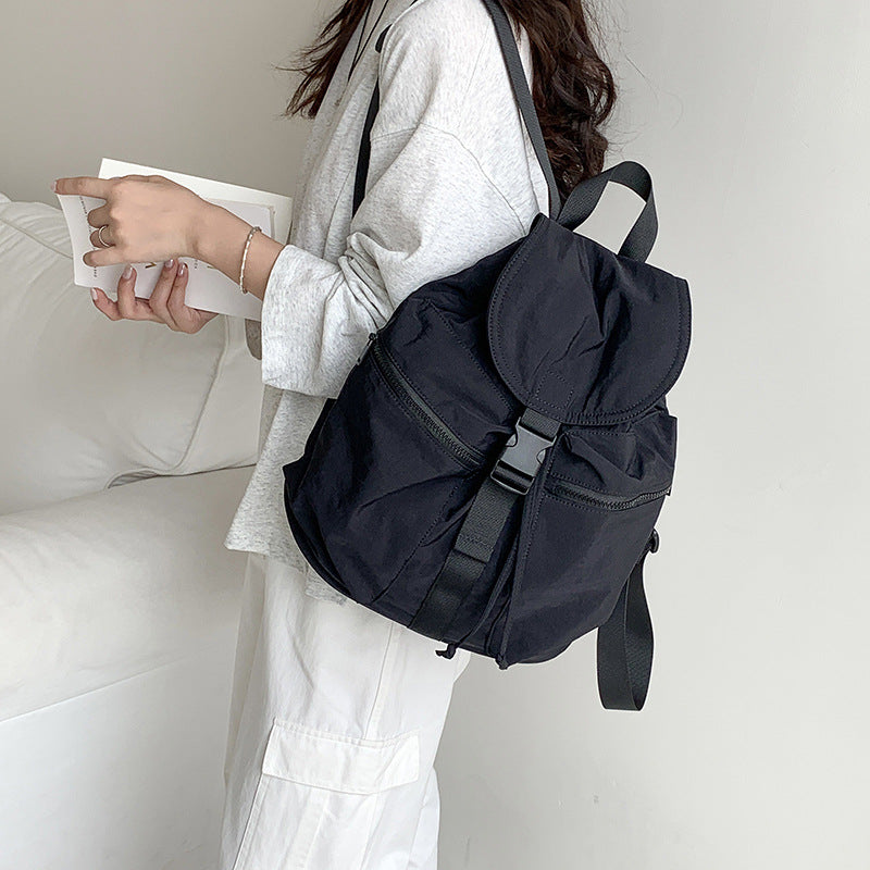 Style Autumn Flip Lightweight Female College Backpacks
