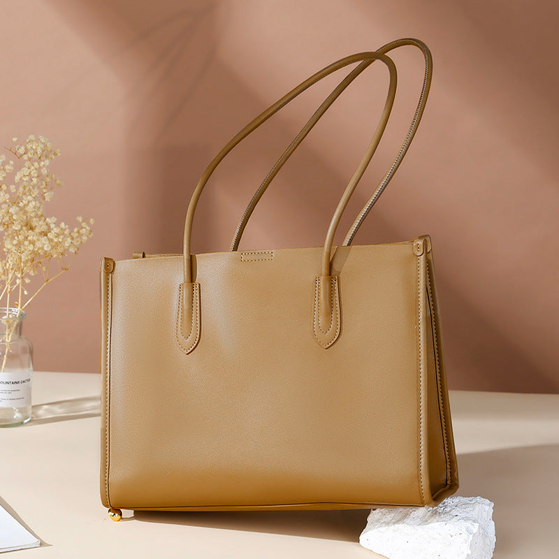 Women's Genuine Leather High-grade Large Capacity Commuter Shoulder Bags