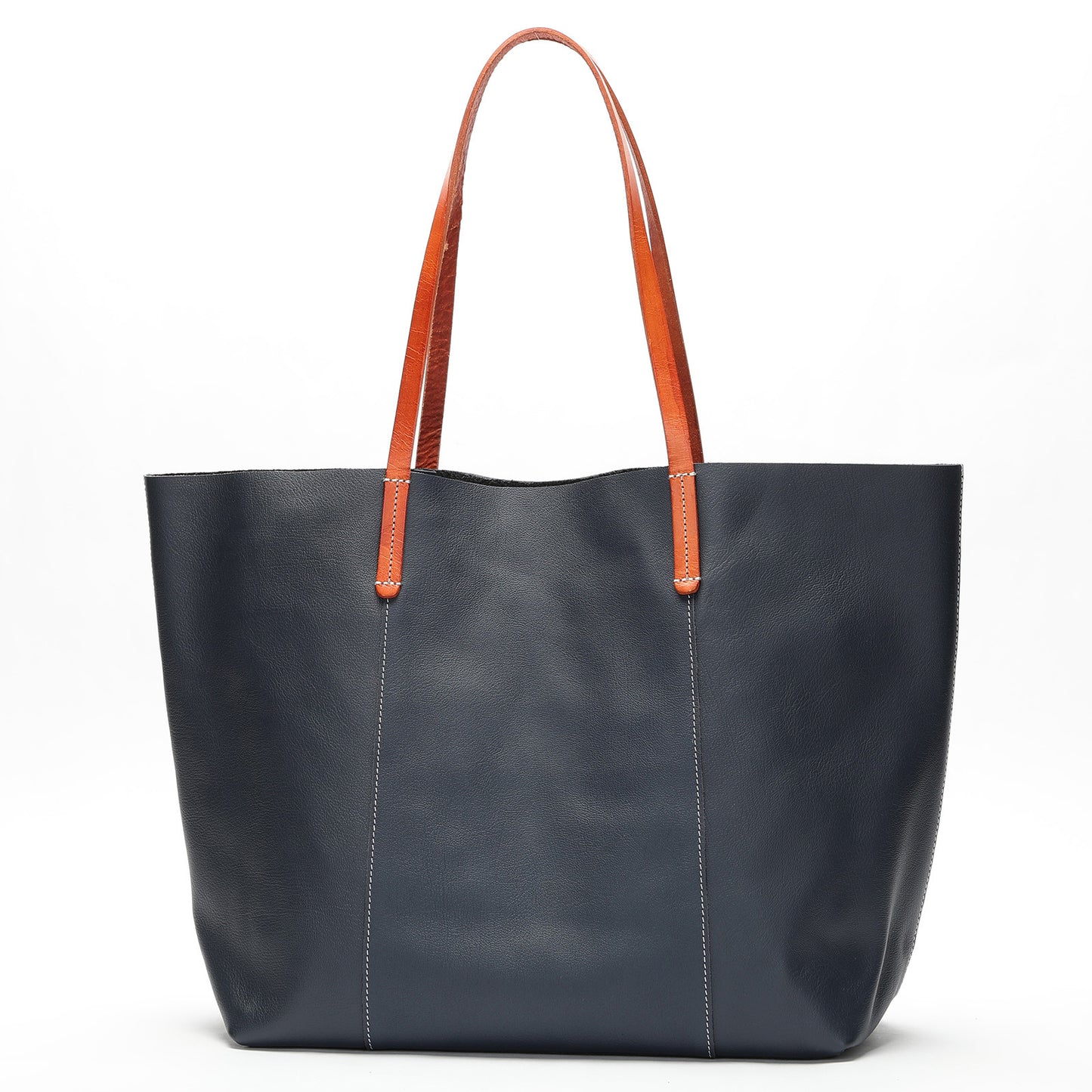 Women's Cowhide Leather Fashion Big Large Capacity Tote Bags